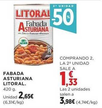 Supercor 2a unidad -50% fabada asturiana litoral oferta
