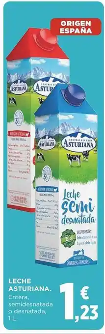 Supercor Leche asturiana entera semidesnatada o desnatada oferta
