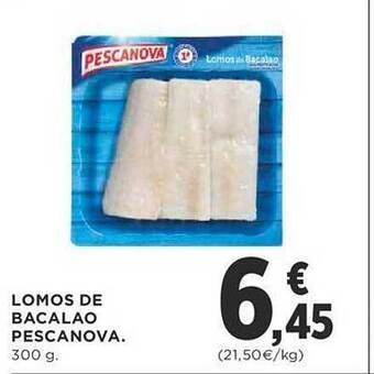 Supercor Lomos de bacalao pescanova oferta