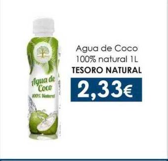 Agua de coco 100% natural tesoro natural
