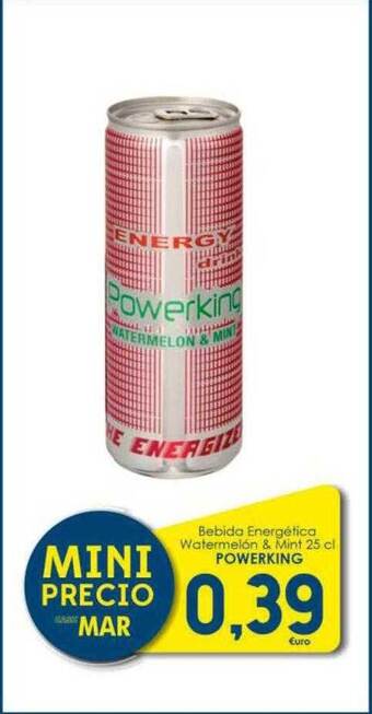 SPAR Lanzarote Bebida energética watermelón & mint powerking oferta