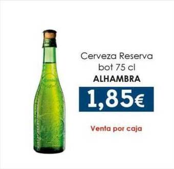 SPAR Lanzarote Cerveza reserva bot alhambra oferta