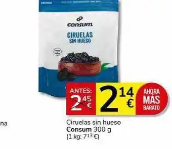 Supermercados Charter Ciruelas sin hueso consum oferta