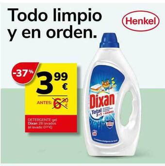 Supermercados Charter Detergente gel dixan oferta