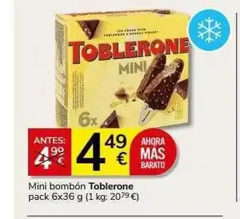 Supermercados Charter Mini bombón toblerone oferta