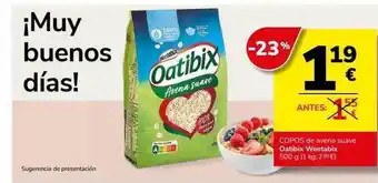 Supermercados Charter Copos de avena suave oatibix weetabix oferta
