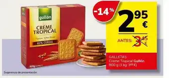 Supermercados Charter Galletas creme tropical gullón oferta