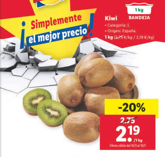 Lidl Kiwi oferta