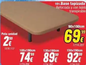 Rapimueble Base tapizada reforzada y con tejido transpirable oferta