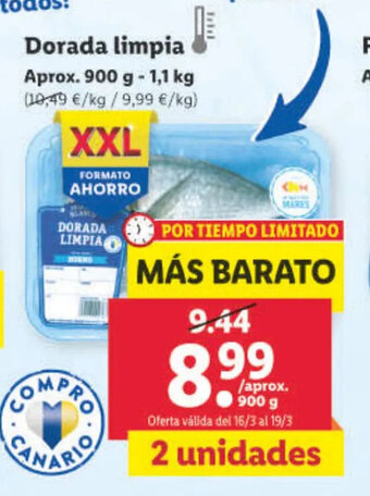 Lidl Dorada Limpia oferta