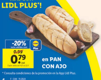 Lidl Pan Con Ajo oferta