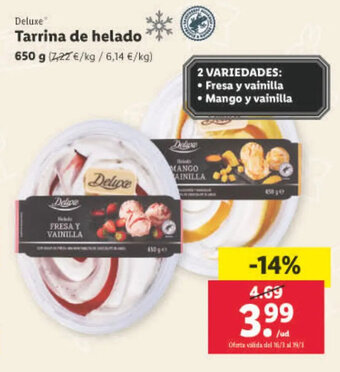 Lidl Tarrina de Helado oferta
