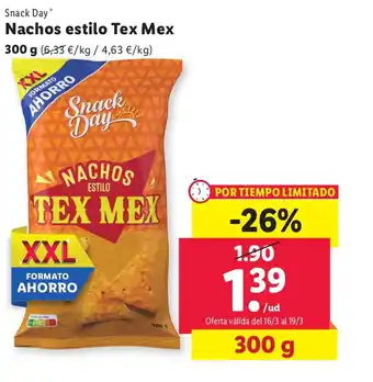 Lidl Nachos Estilo Tex Mex oferta
