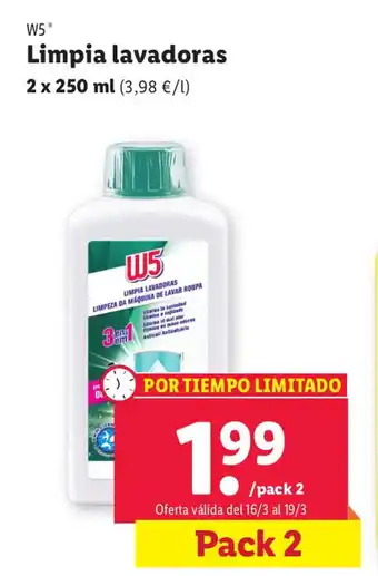 Lidl Limpia Lavadoras oferta