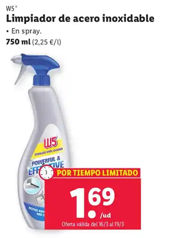 Lidl Limpiador De Acero Inoxidable oferta