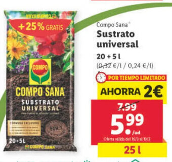 Lidl Sustrato Universal oferta