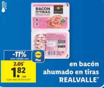 Lidl Bacón Ahumado En Tiras Realvalle oferta