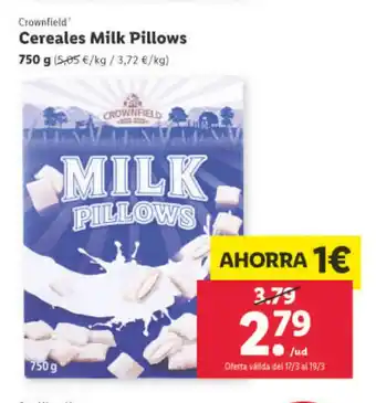 Lidl Cereales Milk Pillows oferta