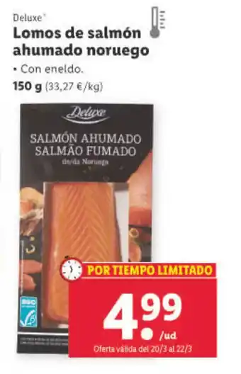 Lidl Lomos de Salmón Ahumado Noruego oferta