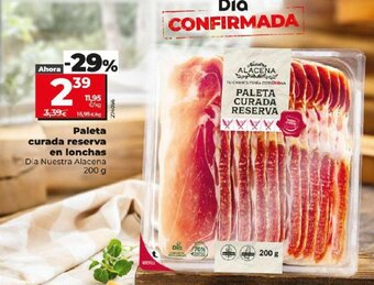 Dia Paleta Curada Reserva en Lonchas oferta