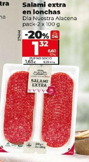Dia Salami Extra en Lonchas oferta