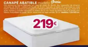 Tifón Hipermueble Canapé abatible modelo grecia. oferta