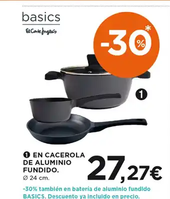 Hipercor En Cacerola De Aluminio Fundido oferta