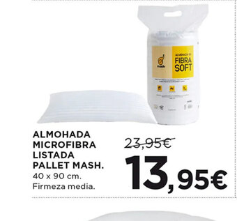 Hipercor Almohada Microfibra Listada Pallet Mash oferta