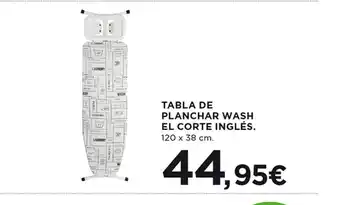 Hipercor Tabla De Planchar Wash El Corte Inglés oferta