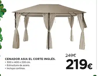 Hipercor Cenador Asia El Corte Inglés oferta
