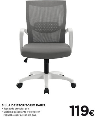 Hipercor Silla De Escritorio Paris oferta