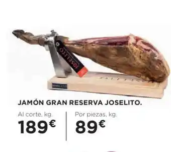 Hipercor Jamón Gran Reserva Joselito oferta