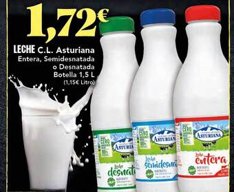 Gadis Leche c.l. asturiana entera semidesnatada o desnatada oferta