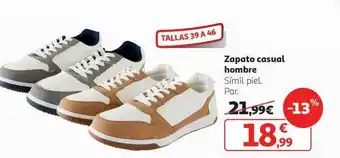 Alcampo Zapato casual hombre oferta