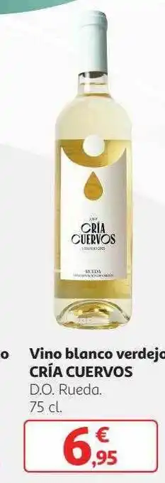 Alcampo Vino blanco verdejo cría cuervos oferta