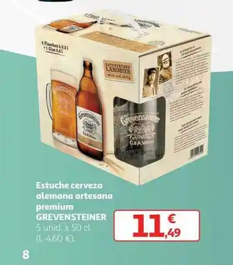 Alcampo Estuche cerveza alemana artesana premium grevensteiner oferta