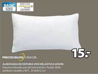 JYSK Almohada de espuma viscoelástica hovin oferta