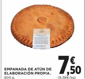 El Corte Inglés Empanada de atún de elaboración propia oferta