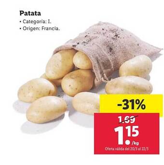 Lidl Patata oferta