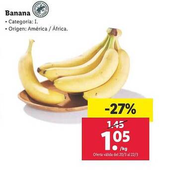 Lidl Banana oferta