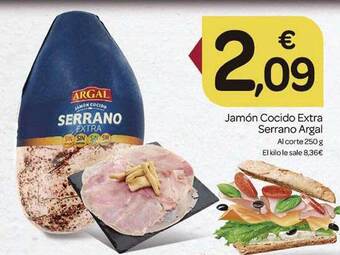 Supermercados El Jamón Jamón cocido extra serrano argal oferta