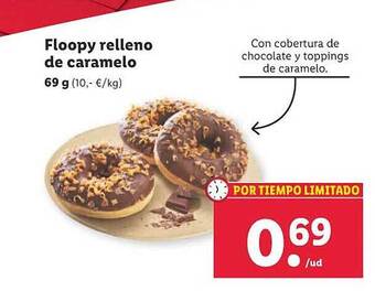 Lidl Floopy relleno de caramelo oferta