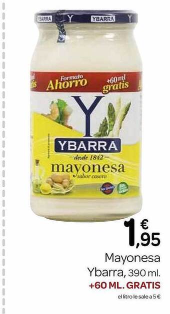 Supermercados El Jamón Mayonesa ybarra oferta
