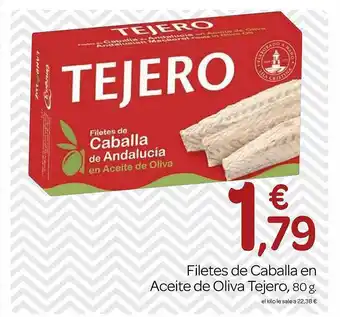Supermercados El Jamón Filetes de caballa en aceite de oliva tejero oferta