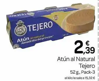 Supermercados El Jamón Atún al natural tejero oferta