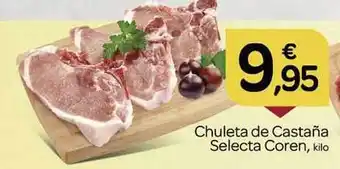 Supermercados El Jamón Chuleta de castaña selecta coren oferta