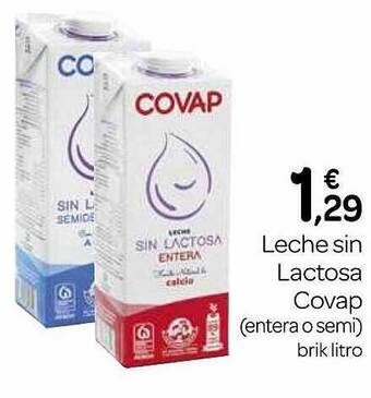 Supermercados El Jamón Leche sin lactosa covap oferta