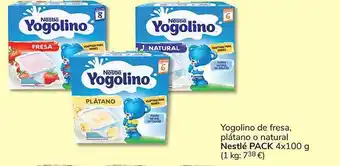 Consum Yogolino de fresa, plátano o natural nestlé pack 4 oferta