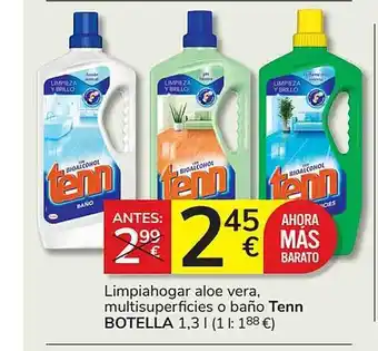 Consum Limpiahogar aloe vera multisuperficies o baño tenn oferta