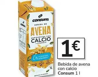 Consum Bebida de avena con calcio consum oferta